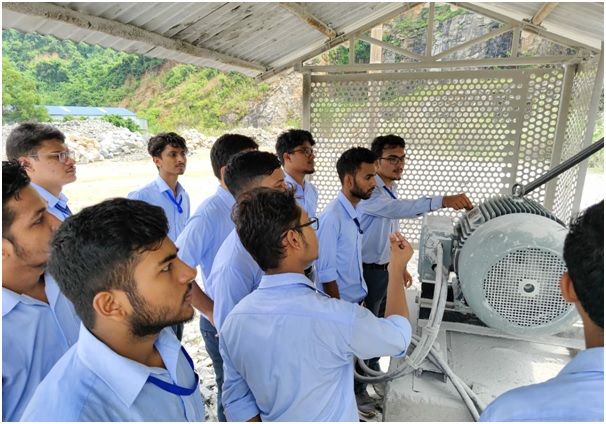Industrial Visit to Stone Crusher Unit, N.K.Enterprise Date of visit: 23-09-2022